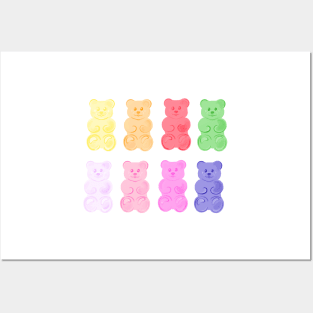 Gummy Bear - all colors Posters and Art